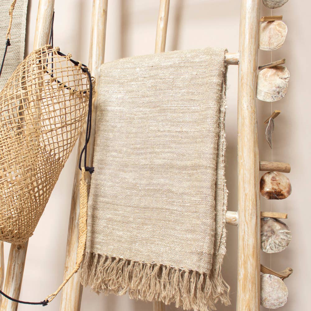 White wooden decoration ladder Kayo XL - Lily's Boutique