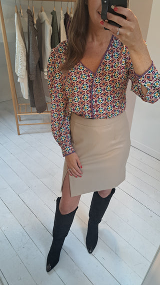 Saskia Beige Skirt