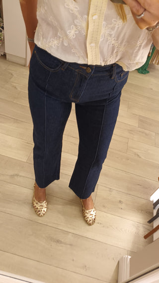 Sandra Straight-Leg Jeans in Indigo