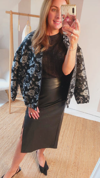 Leo Pleather Skirt