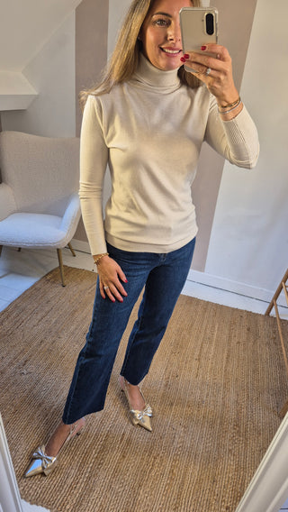 Luna Polo Jumper Cream