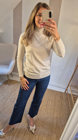 Luna Polo Jumper Cream