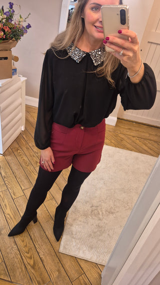 Tansy Black blouse