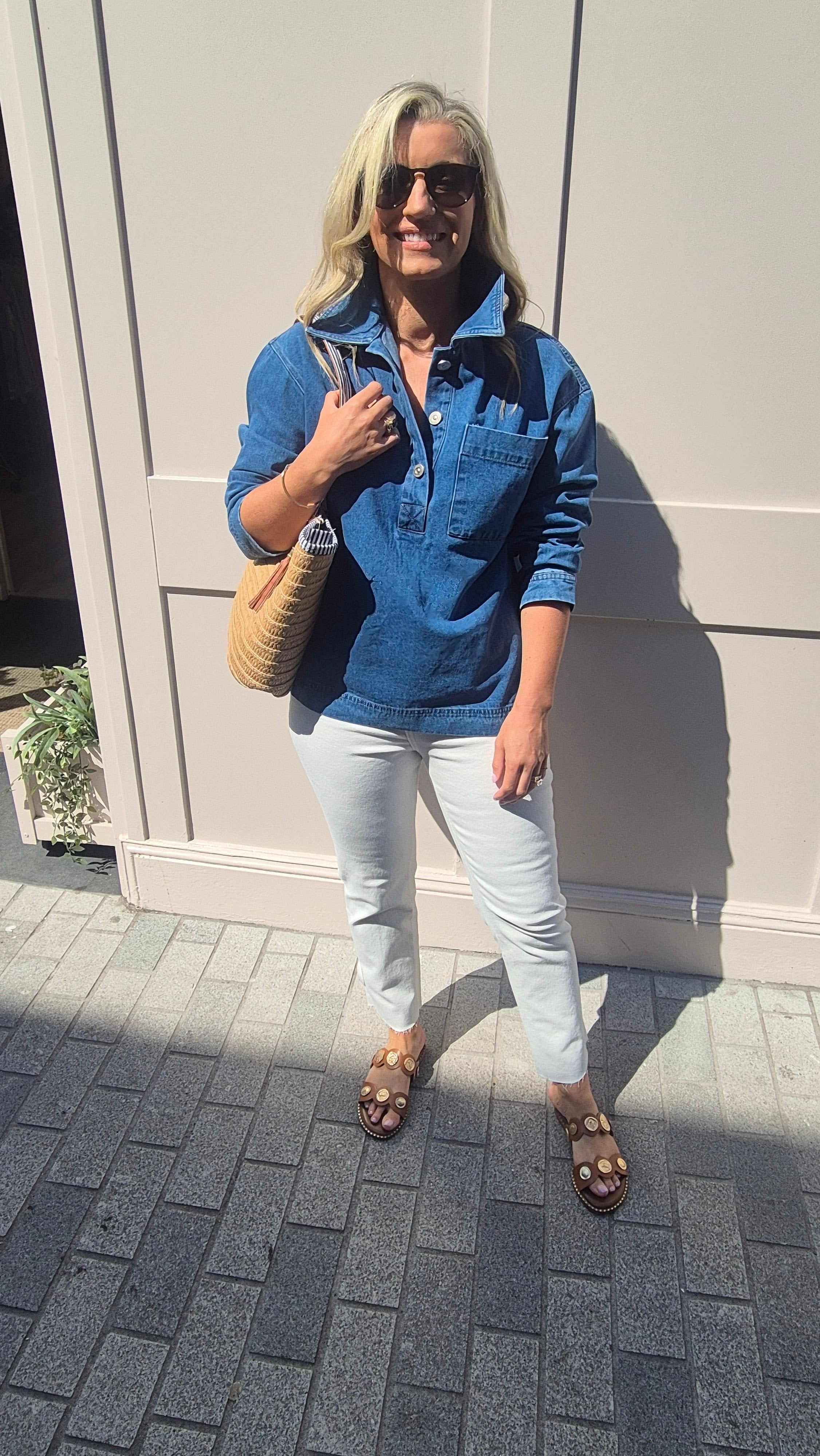 Eleanor Denim Top