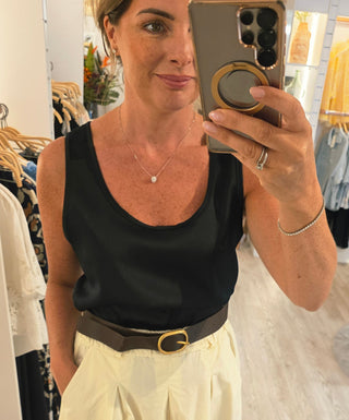 Lucy Black Cami Top