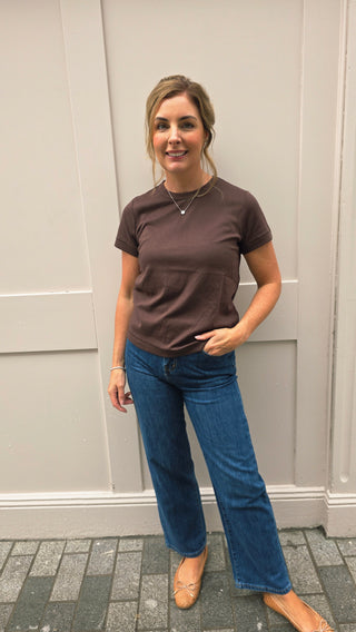 Lisa T Shirt Chocolate