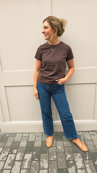 Lisa T Shirt Chocolate