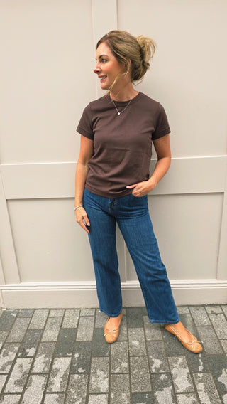 Lisa T Shirt Chocolate