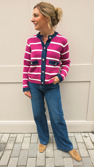Una Stripe Cardi