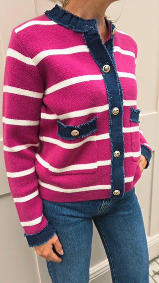 Una Stripe Cardi