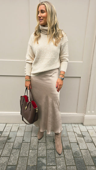 Harper Dark Beige Skirt