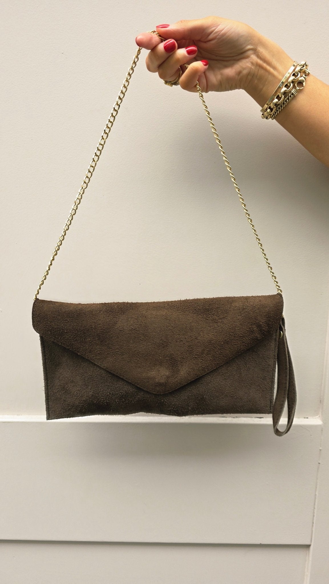 Rian Leather Bag Chocolate - Lily's Boutique
