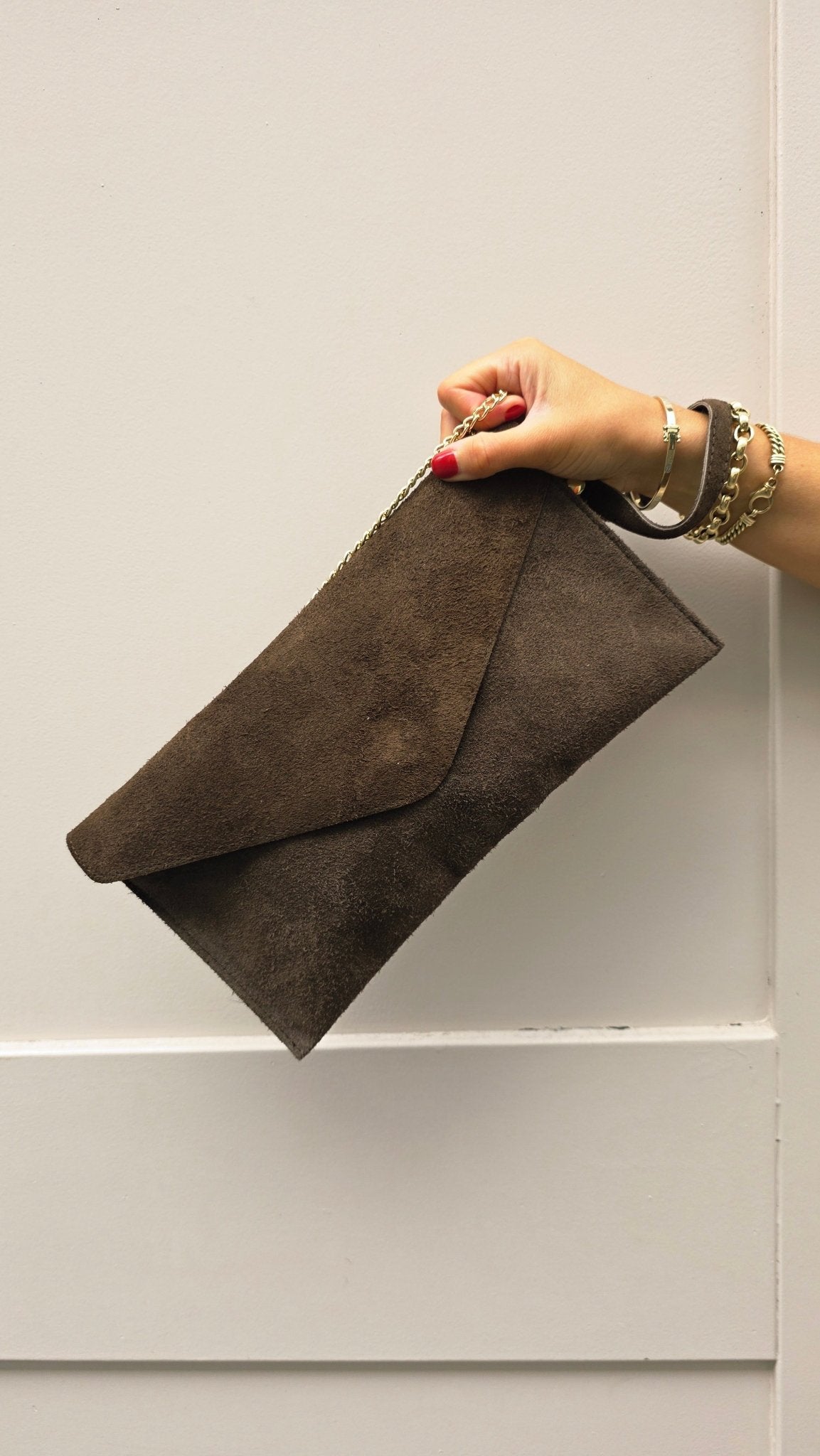 Rian Leather Bag Chocolate - Lily's Boutique