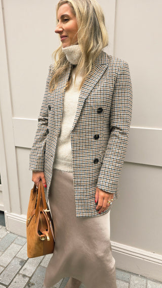 Charlotte Beige  tweed Blazer