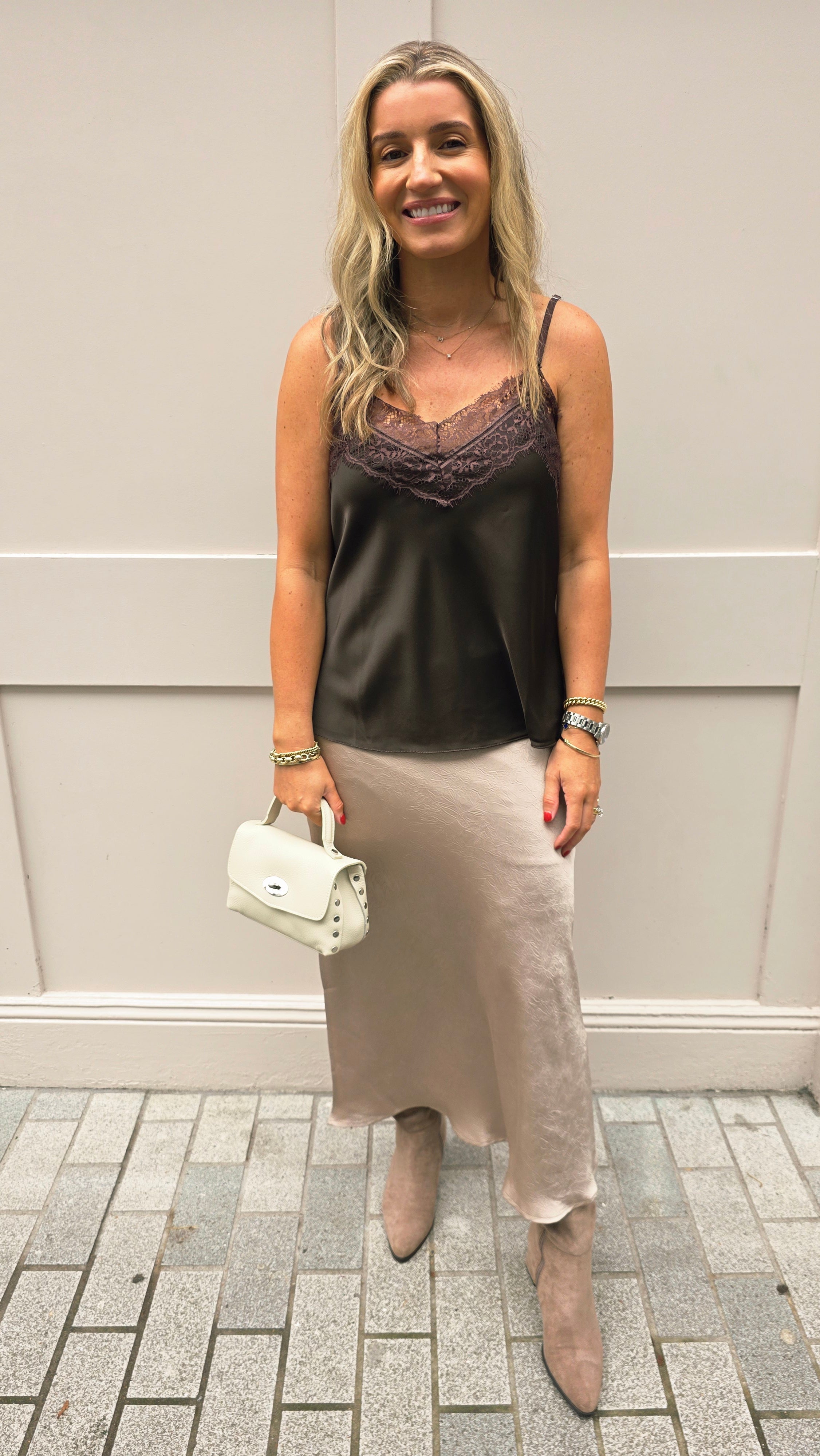 Harper Dark Beige Skirt
