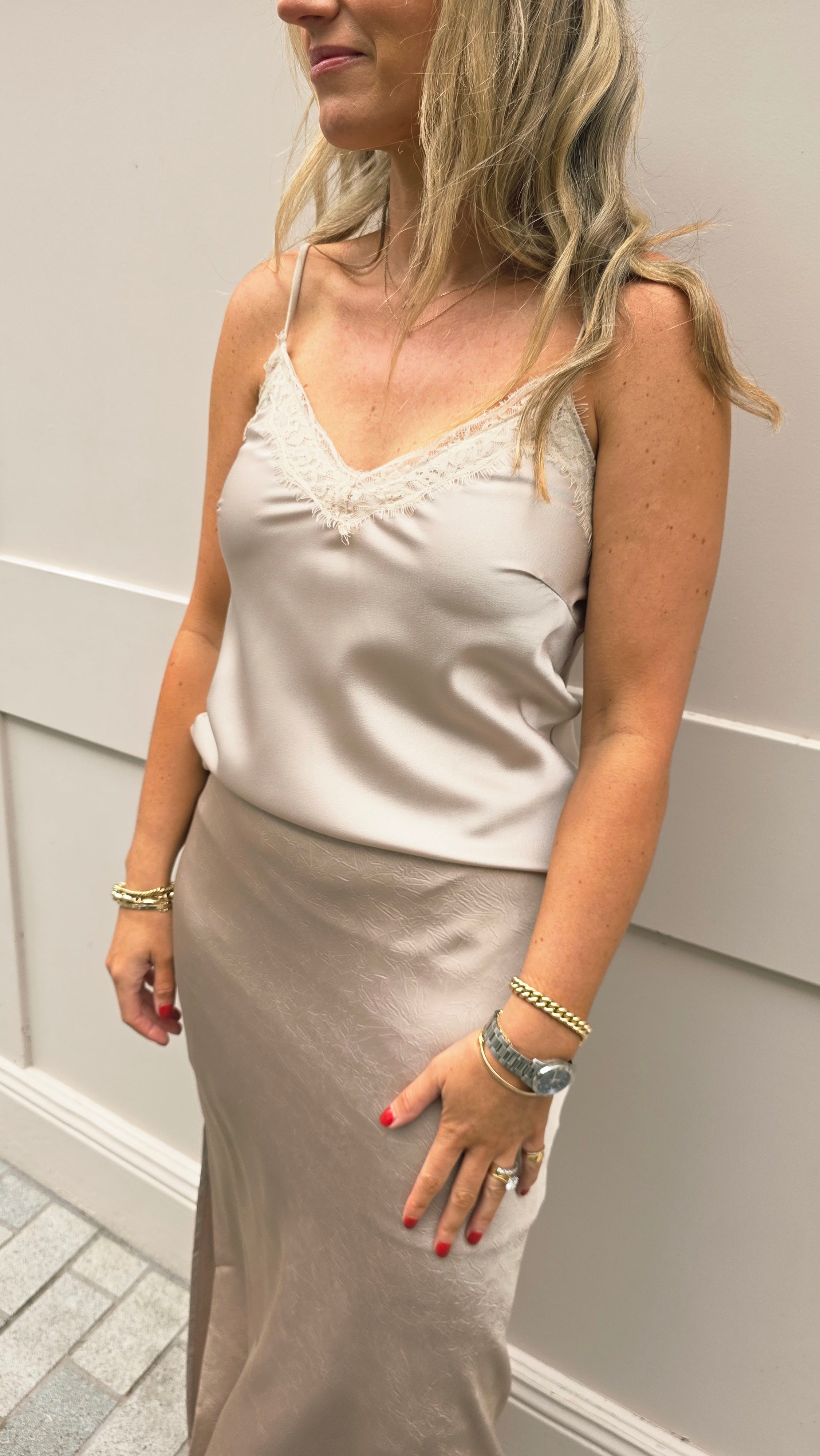 Ellie Cream lace Cami