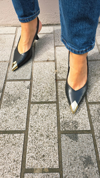 Nova Kitten Heels Black