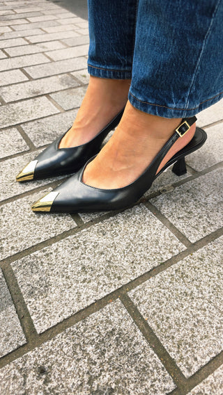 Nova Kitten Heels Black