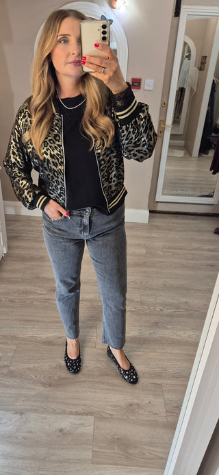 Polly Bronze Bomber Jacket