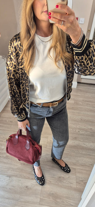 Polly Golden Bomber Jacket