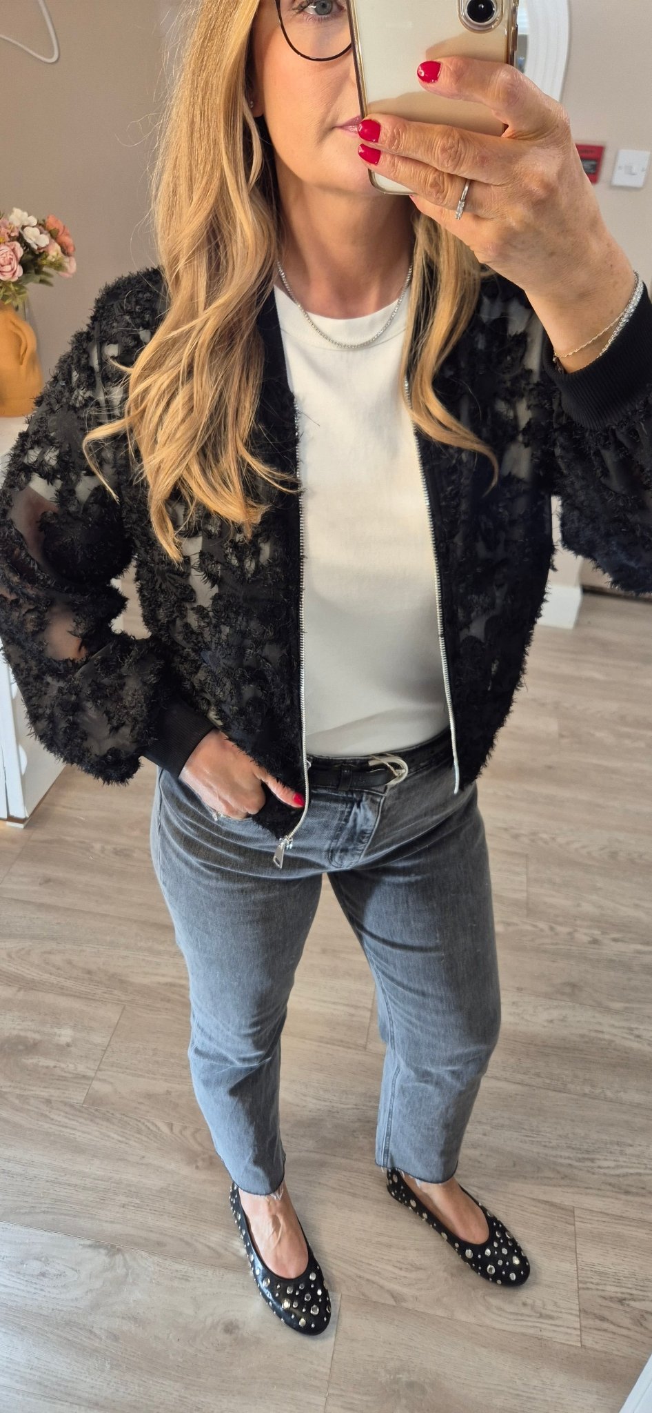 Lauren Lace Bomber Jacket - Lily's Boutique