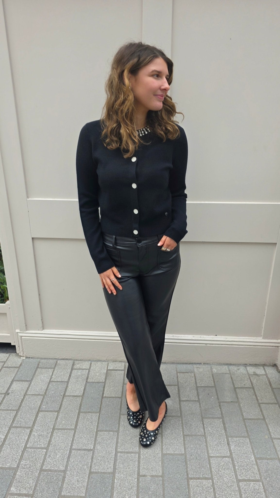 Maeve Cardi Black - Lily's Boutique