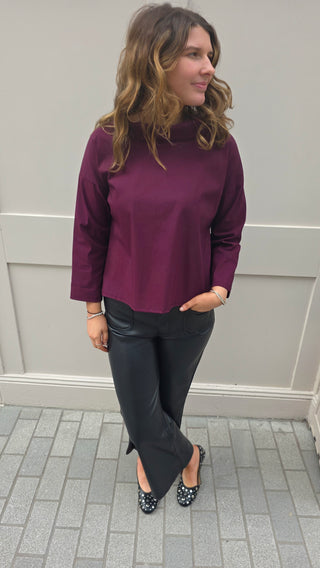 Zoe Top Burgundy