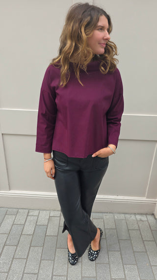 Zoe Top Burgundy