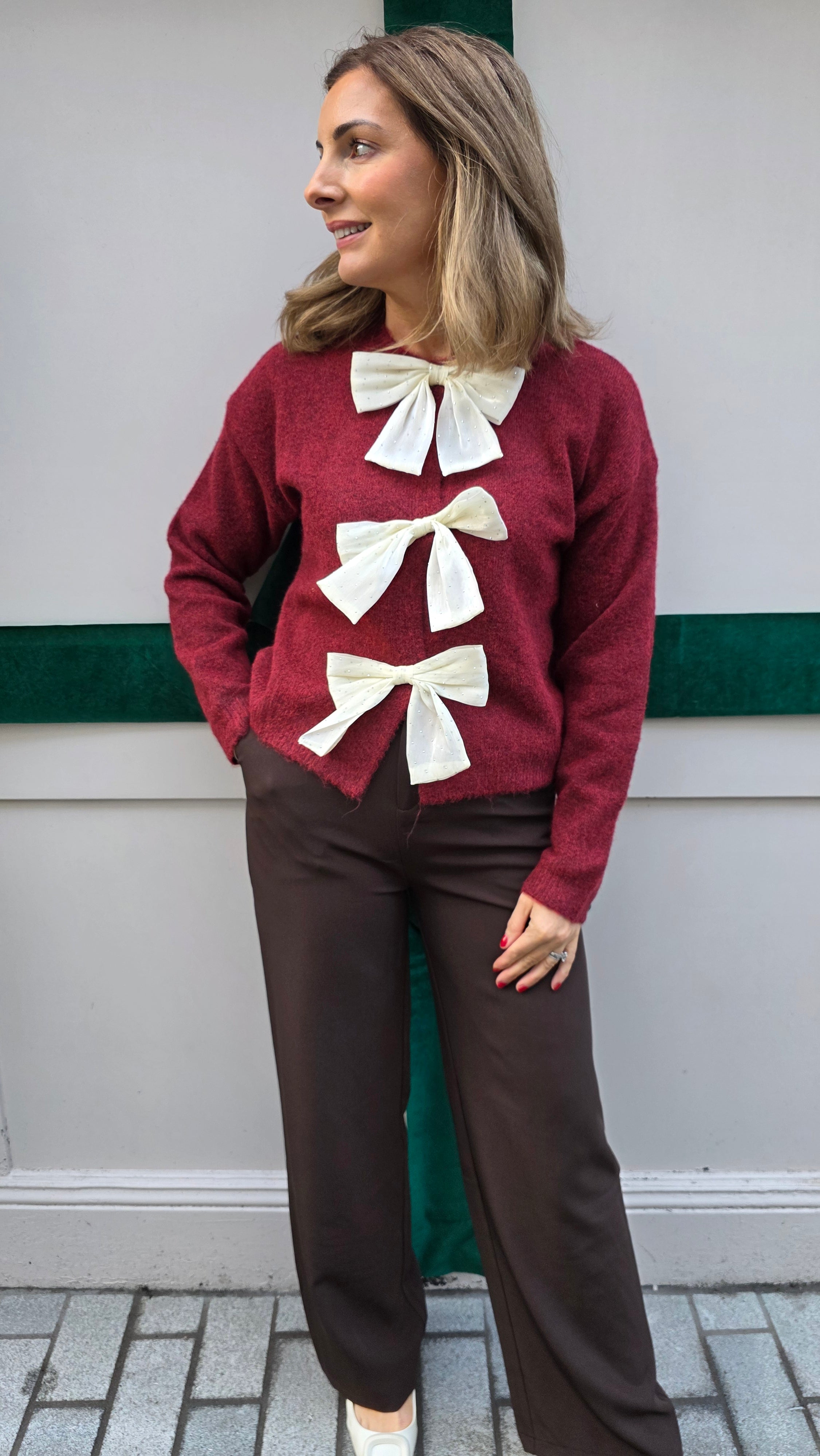 Charlotte Bow Jumper/Cardi