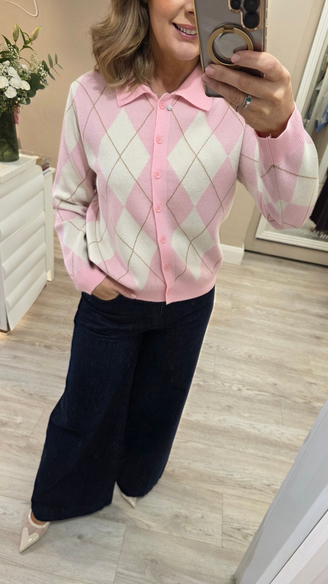 Sandra Cardi Pink - Lily's Boutique