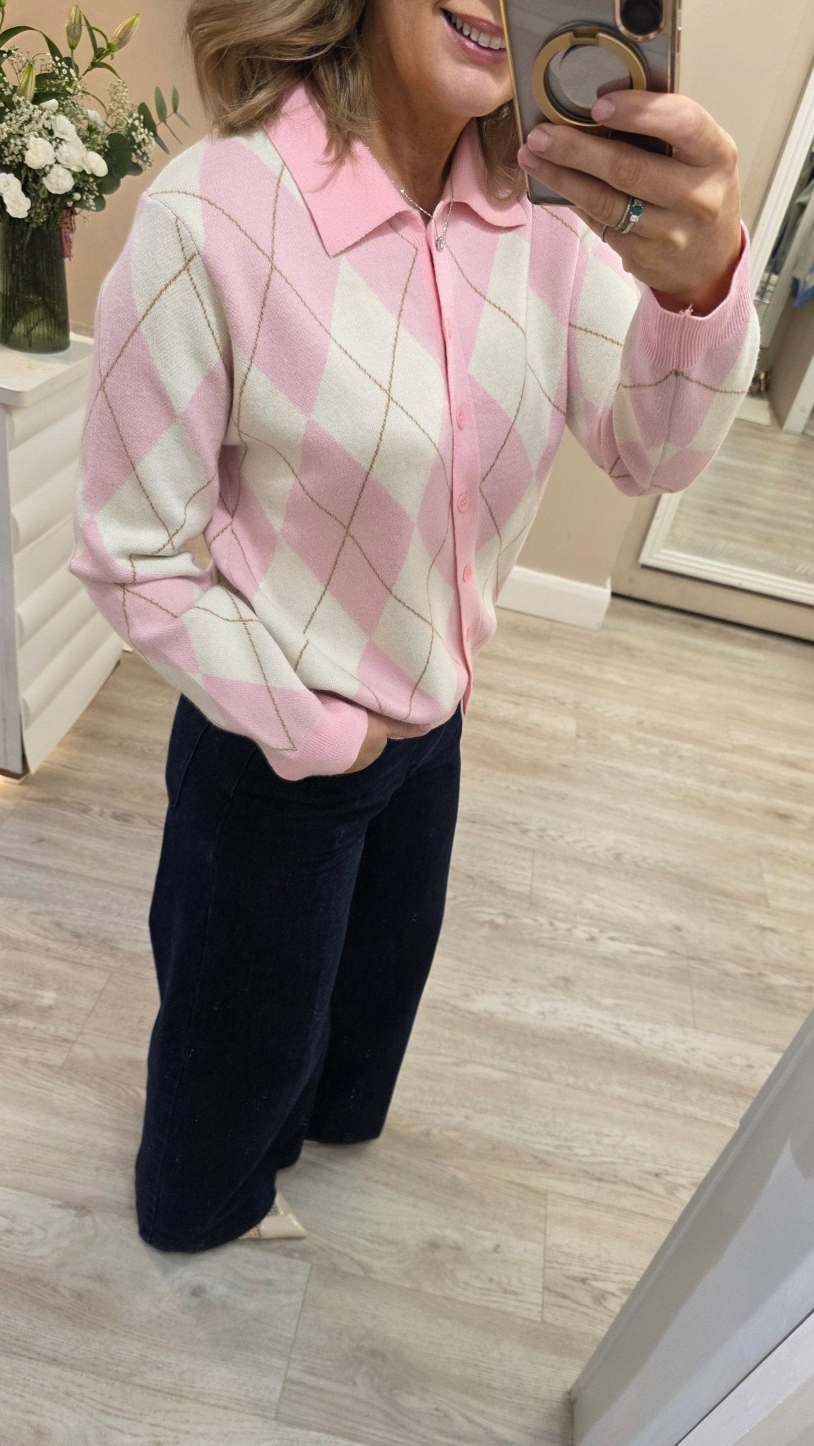 Sandra Cardi Pink - Lily's Boutique