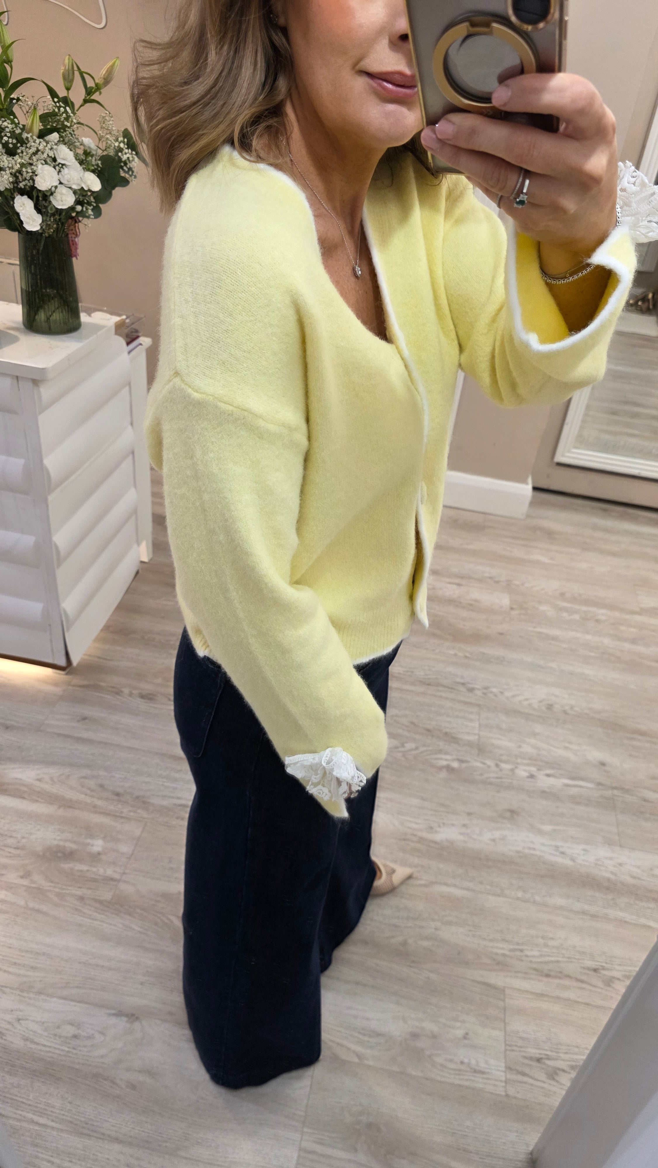 Amy Yellow Cardi
