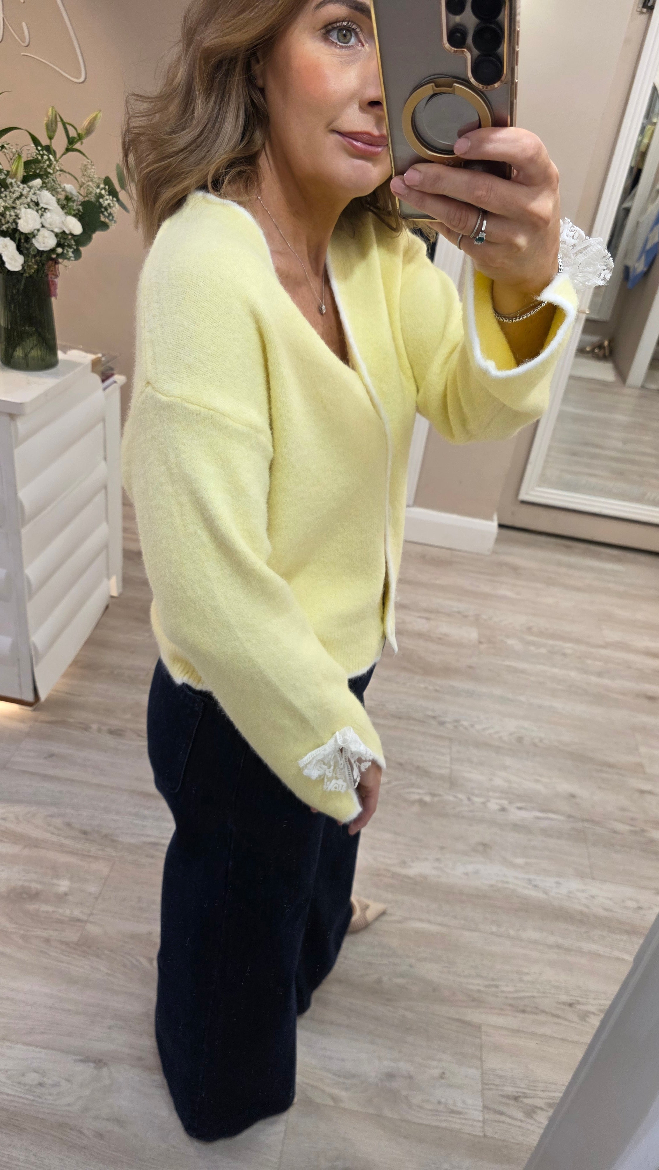 Amy Yellow Cardi