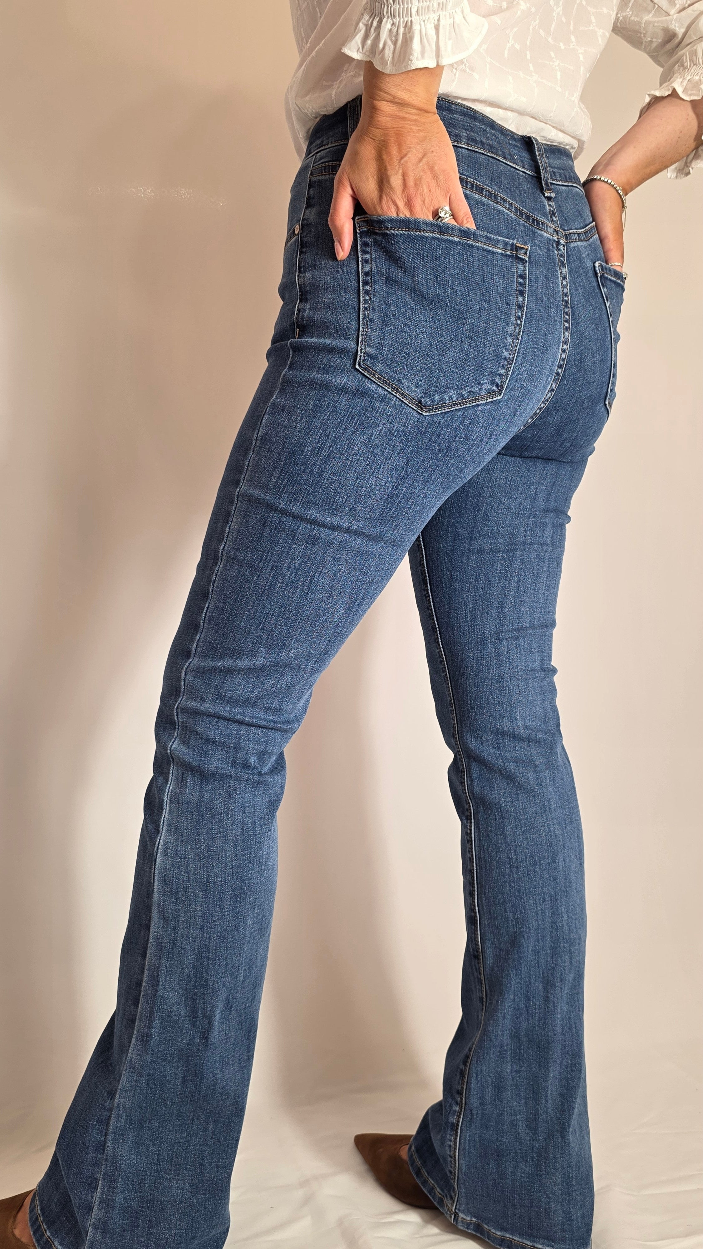 Katie Flared Jeans-by Lily's