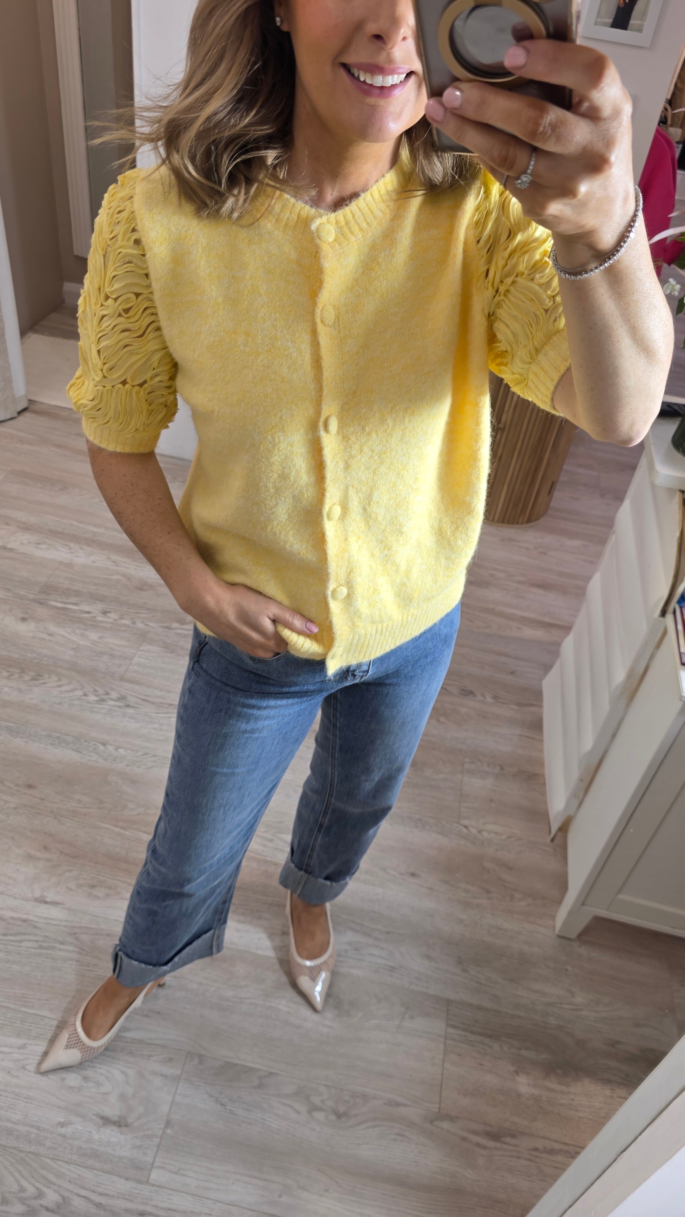 Steph Yellow Cardi