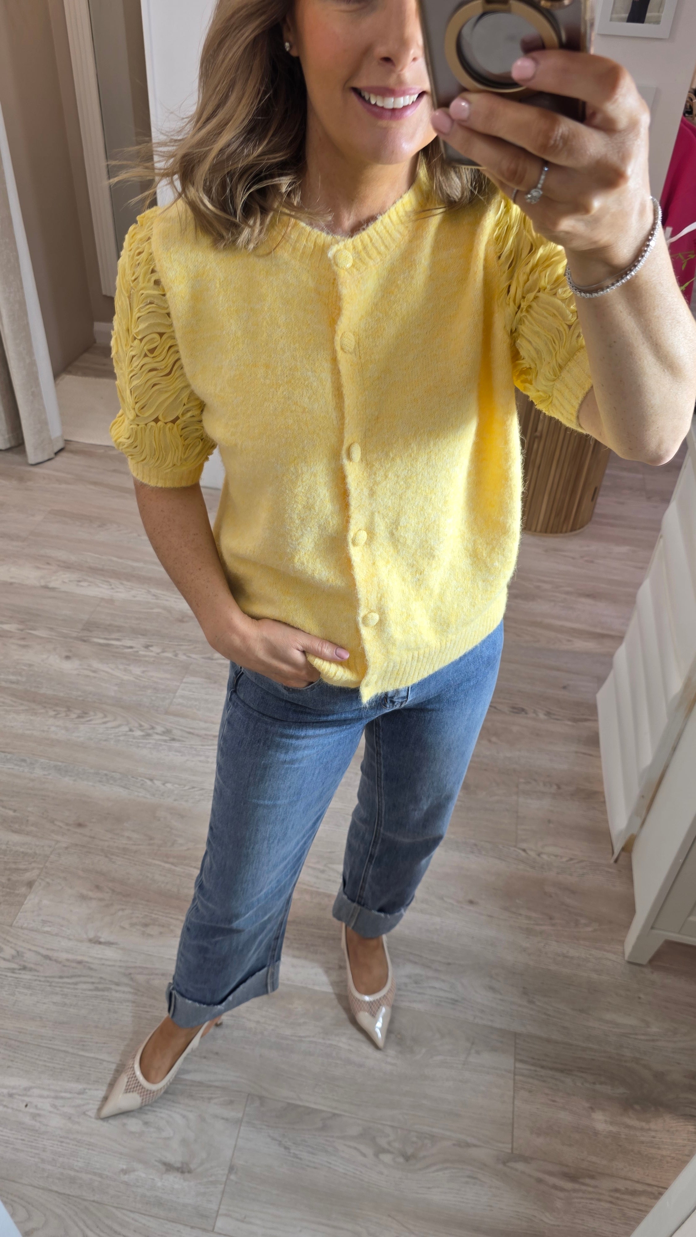 Steph Yellow Cardi