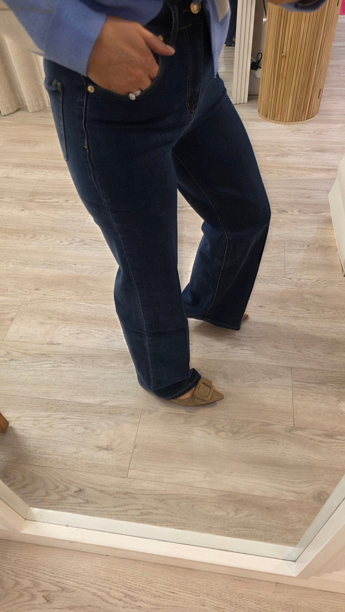 Cilla Blue Straight leg Jeans - Lily's Boutique