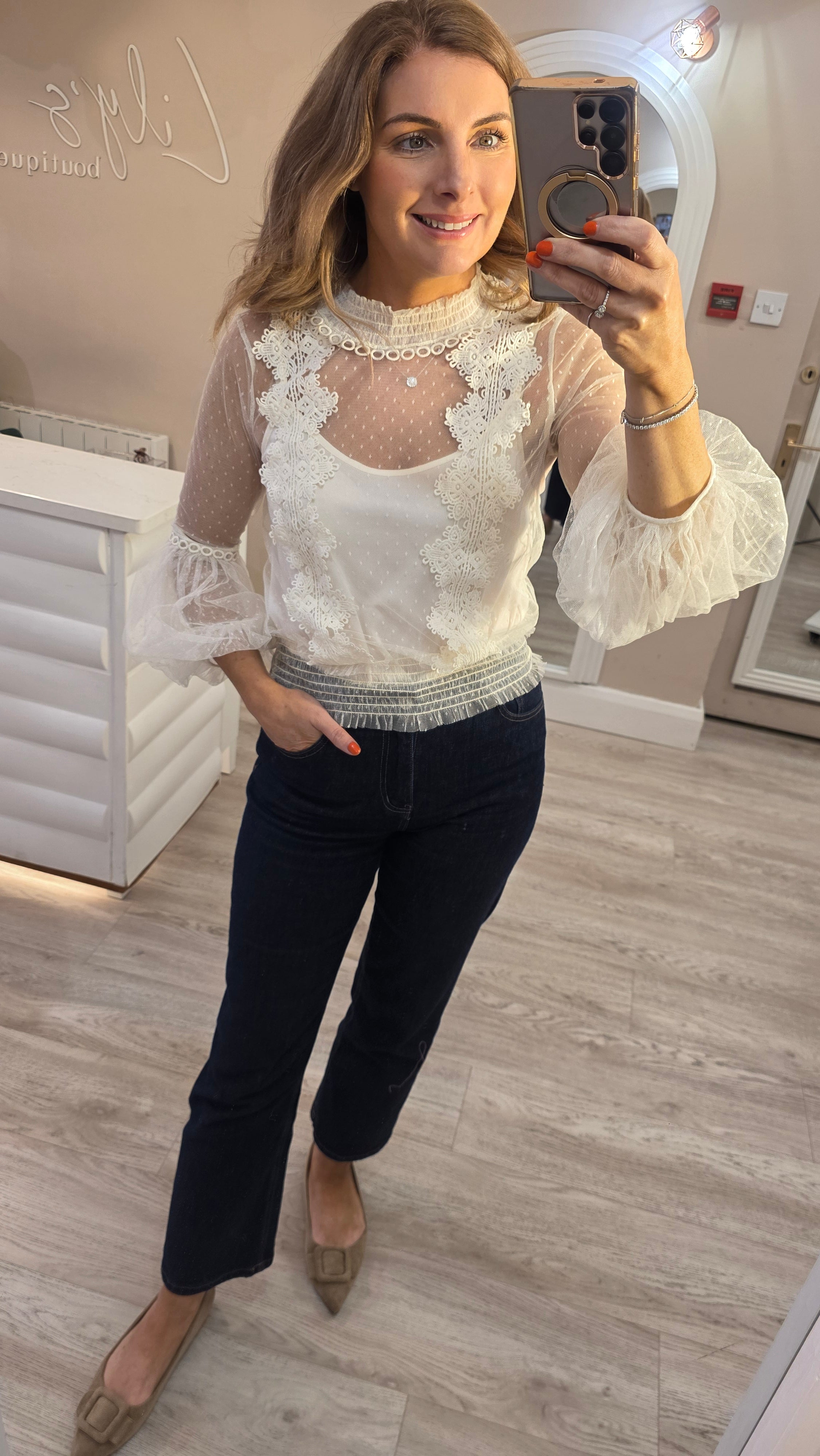 Hannah Lace Top
