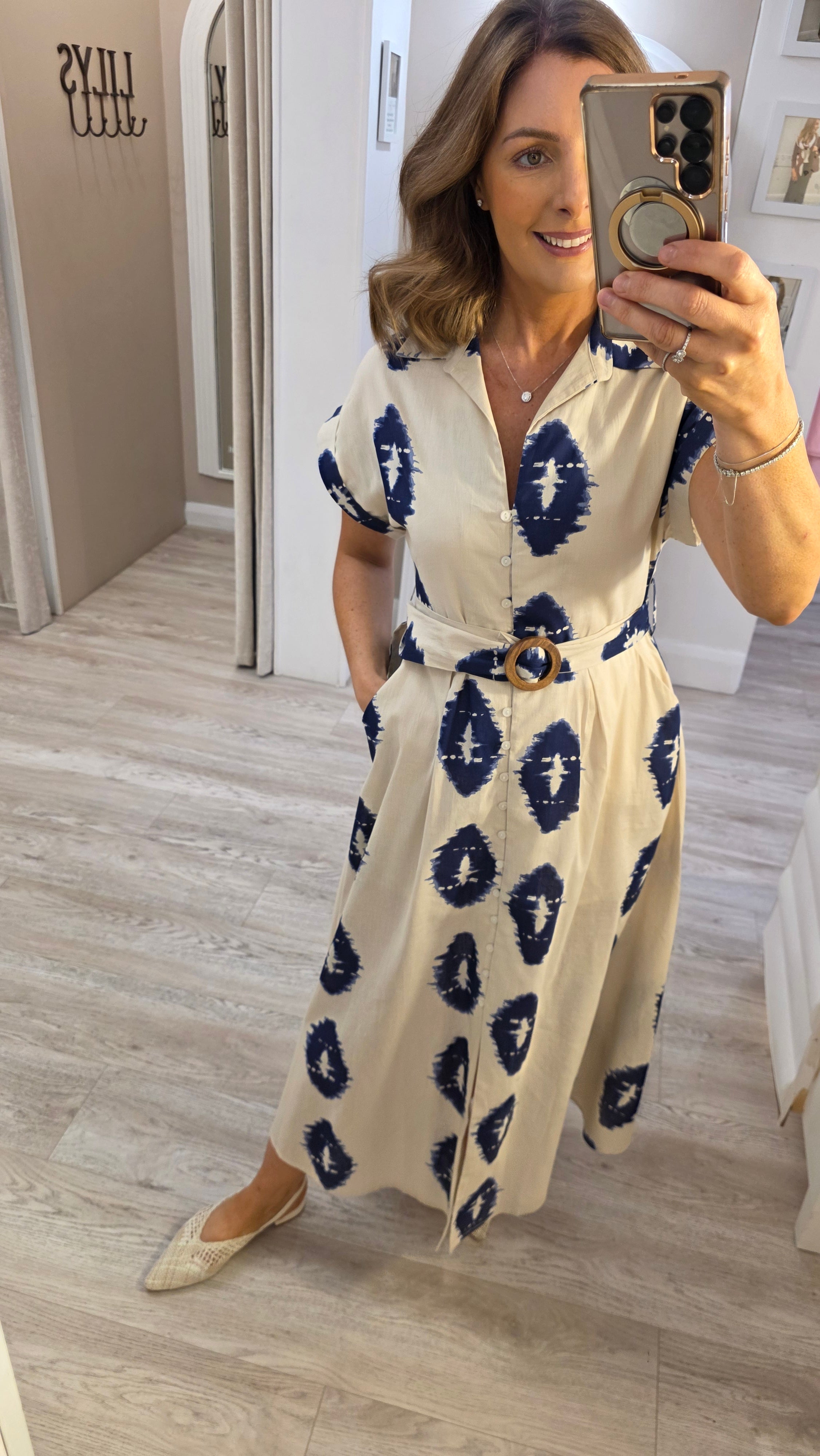Olivia Navy Dress