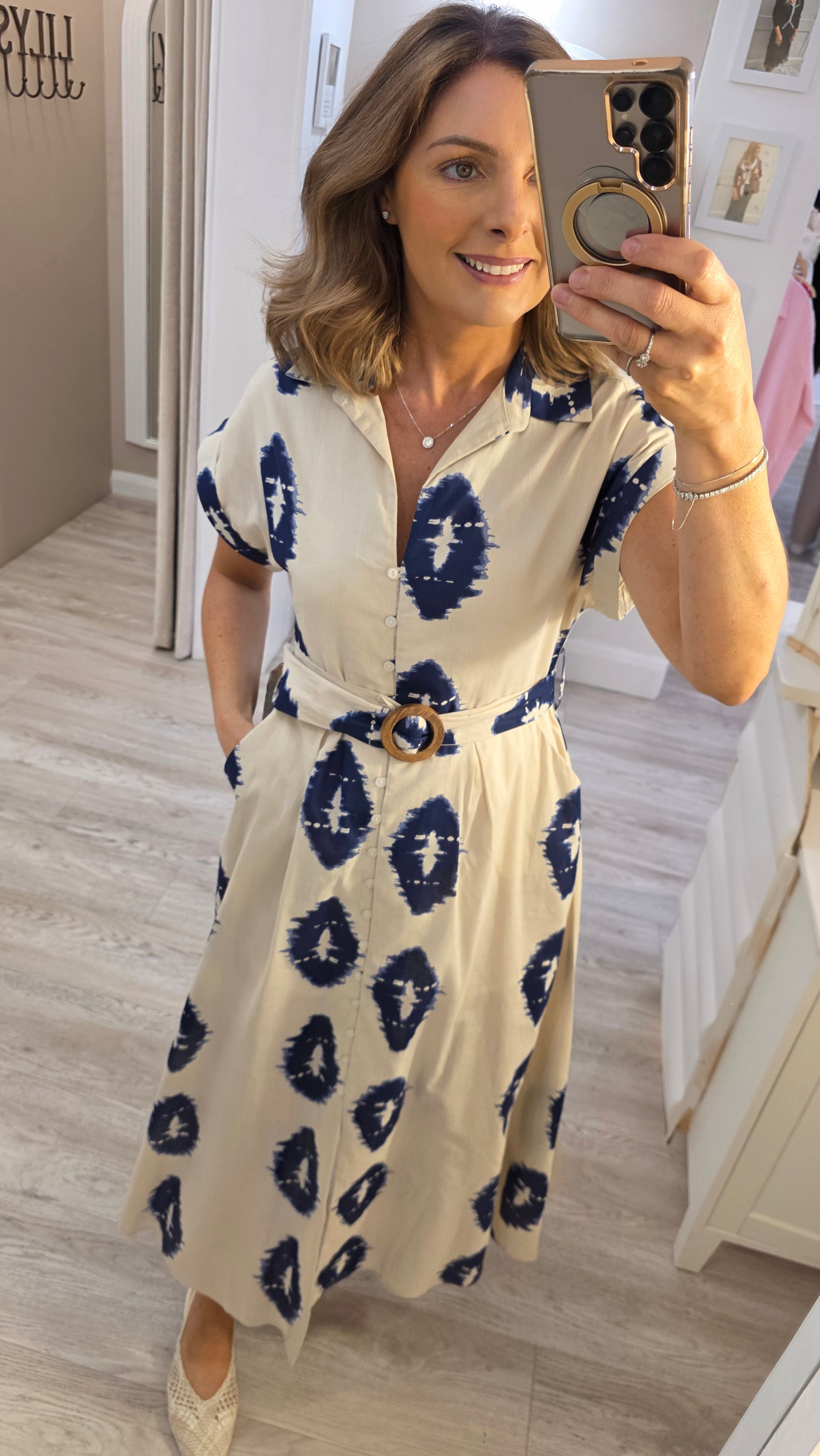 Olivia Navy Dress