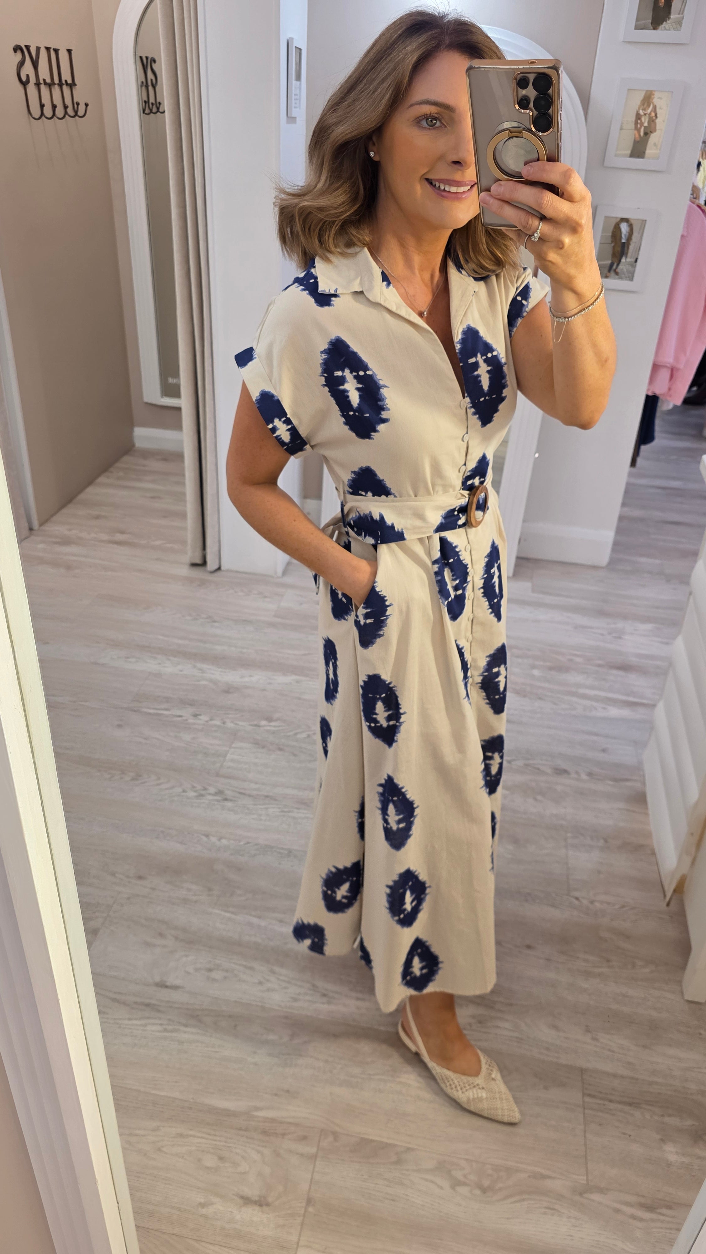 Olivia Navy Dress