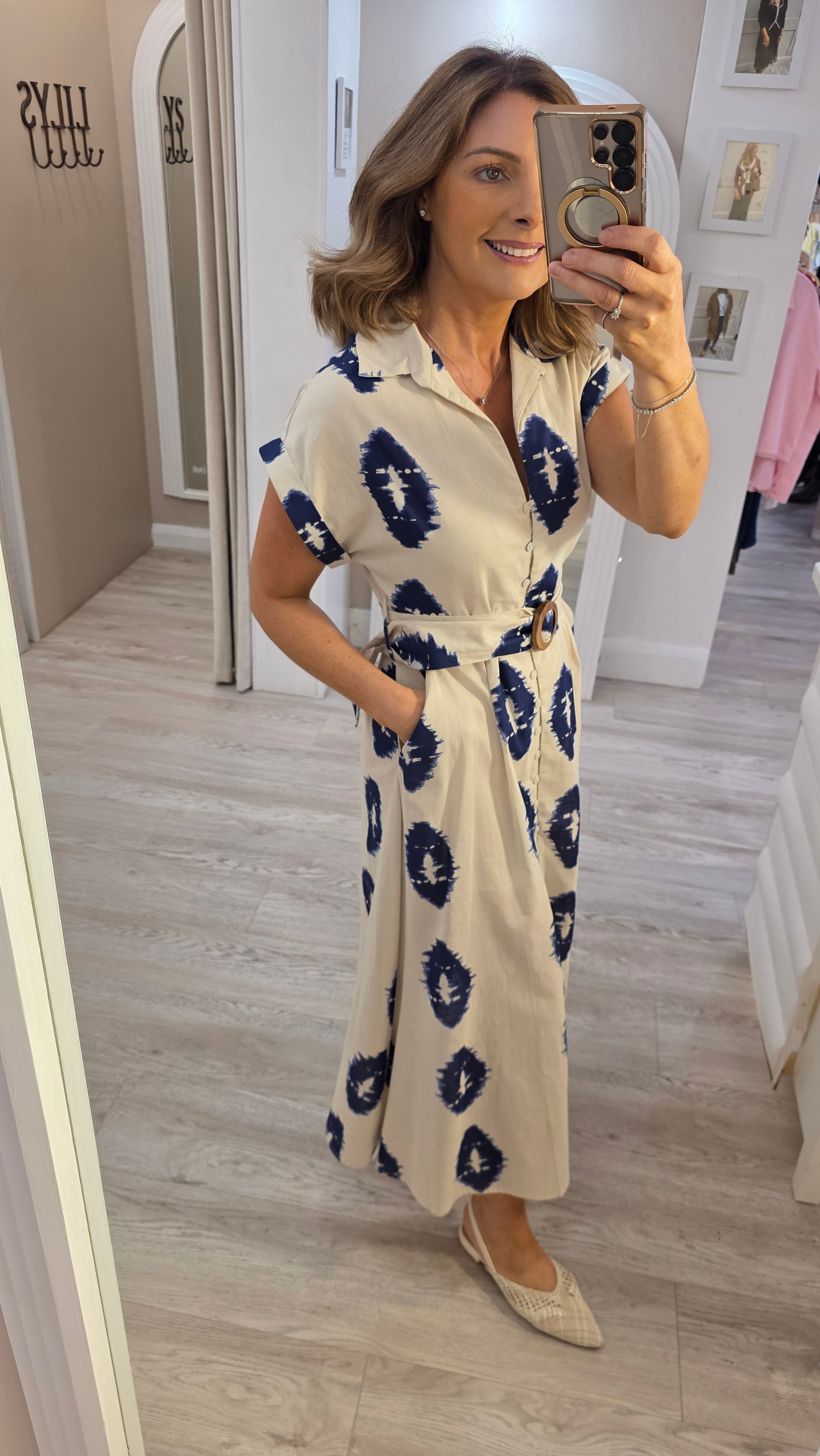 Olivia Navy Dress