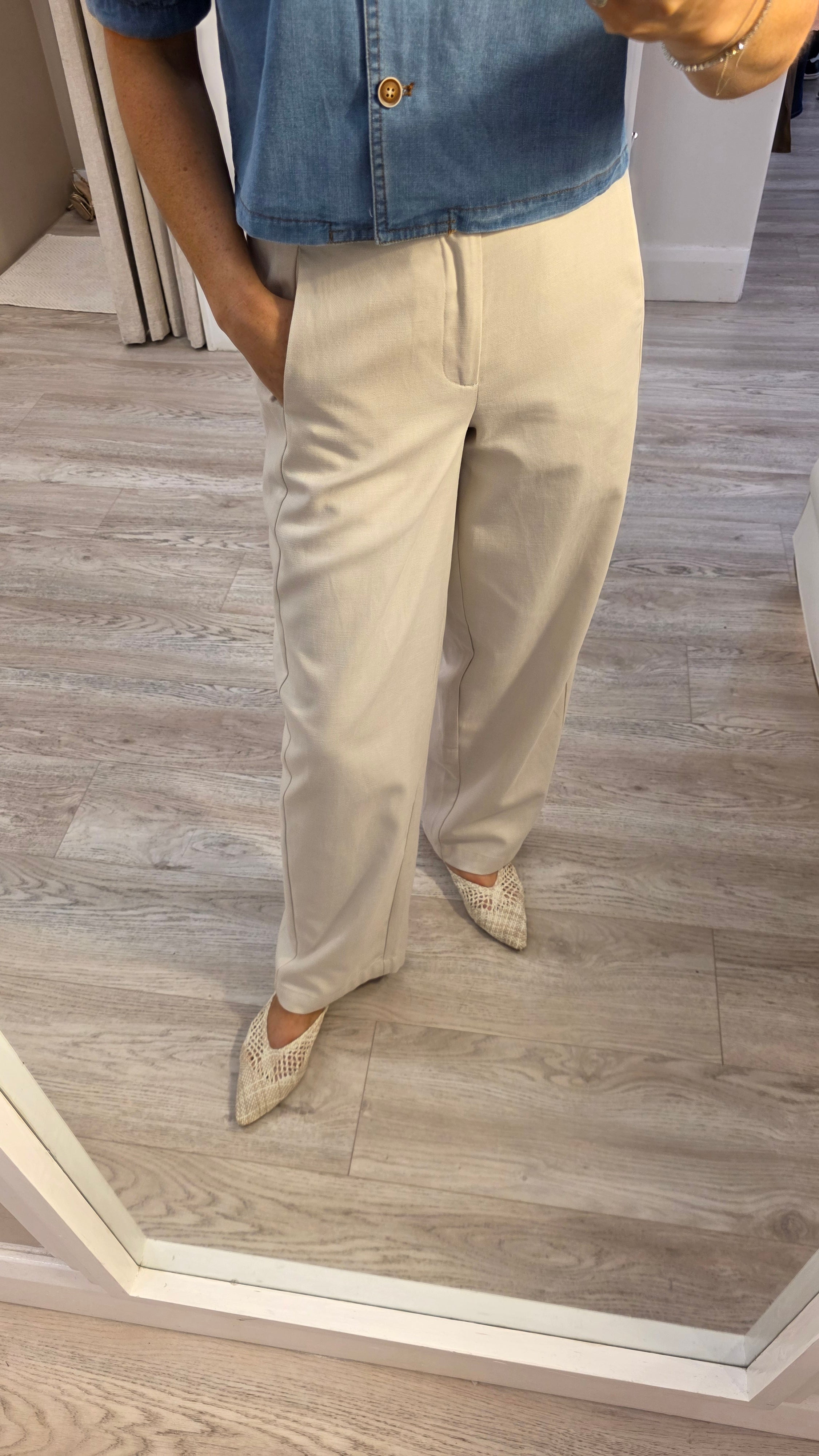 Celine Cream Trousers