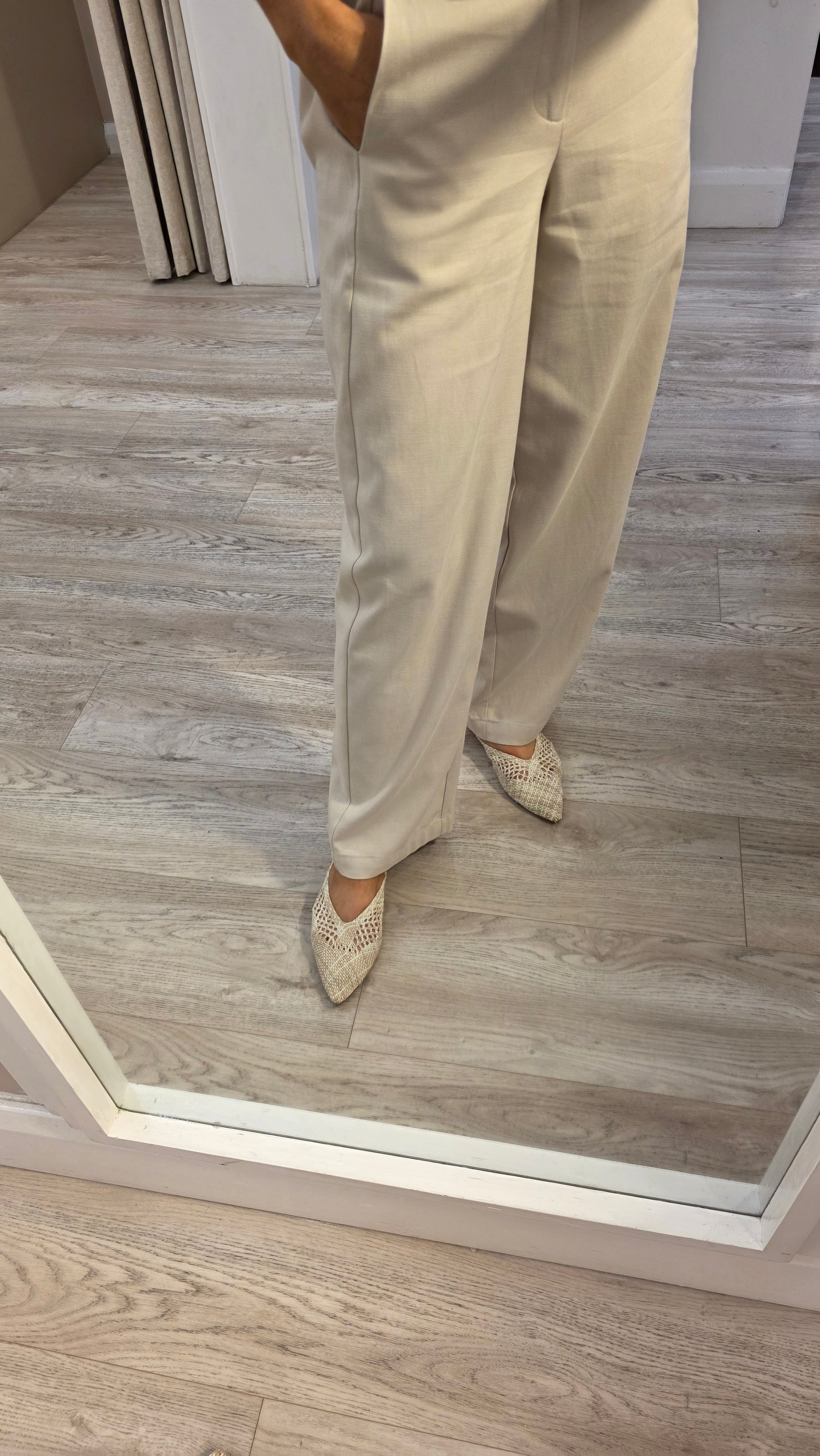 Celine Cream Trousers
