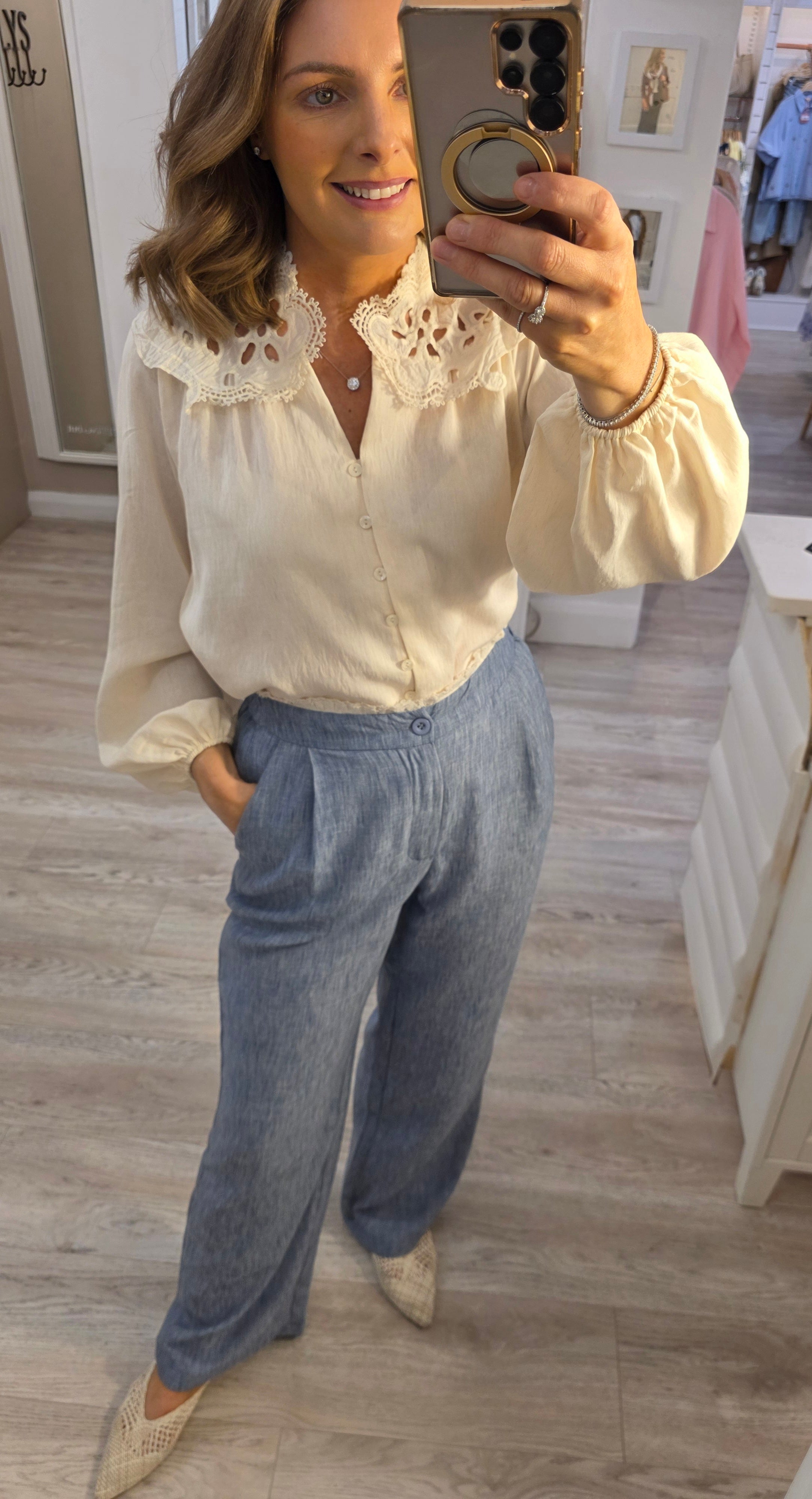 Clara Wide-Leg Trousers