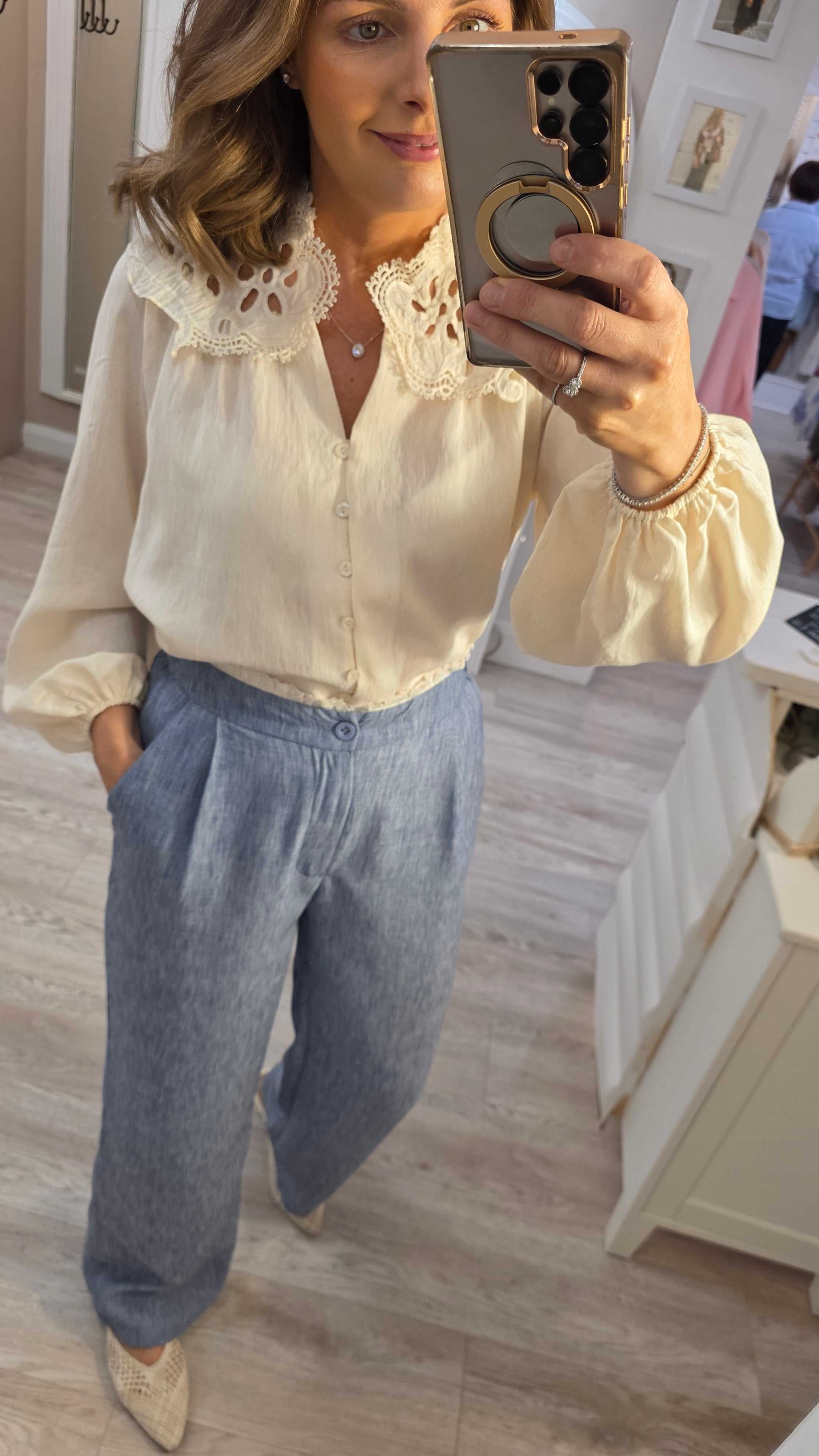 Clara Wide-Leg Trousers