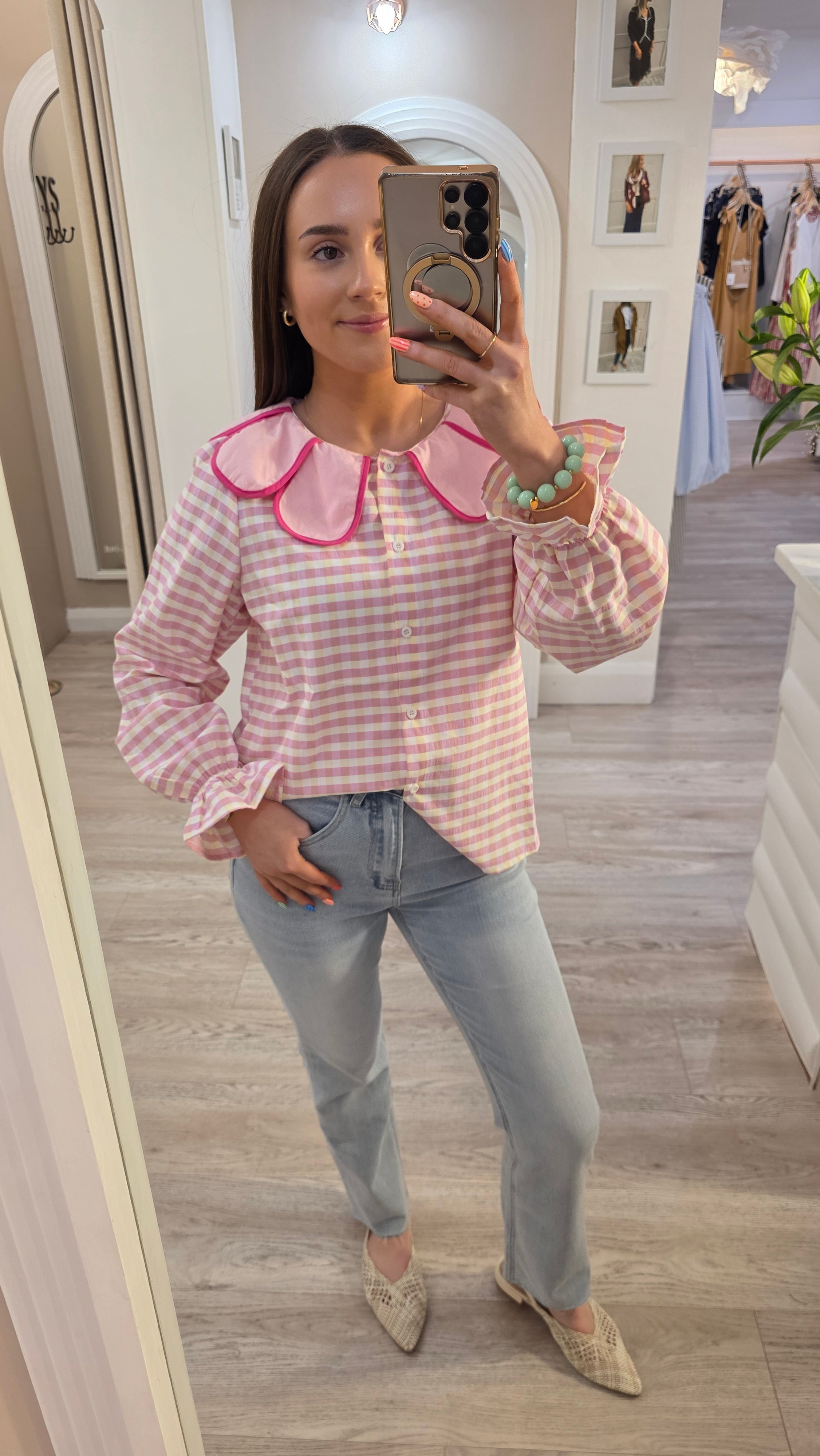 Veronica Pink Blouse