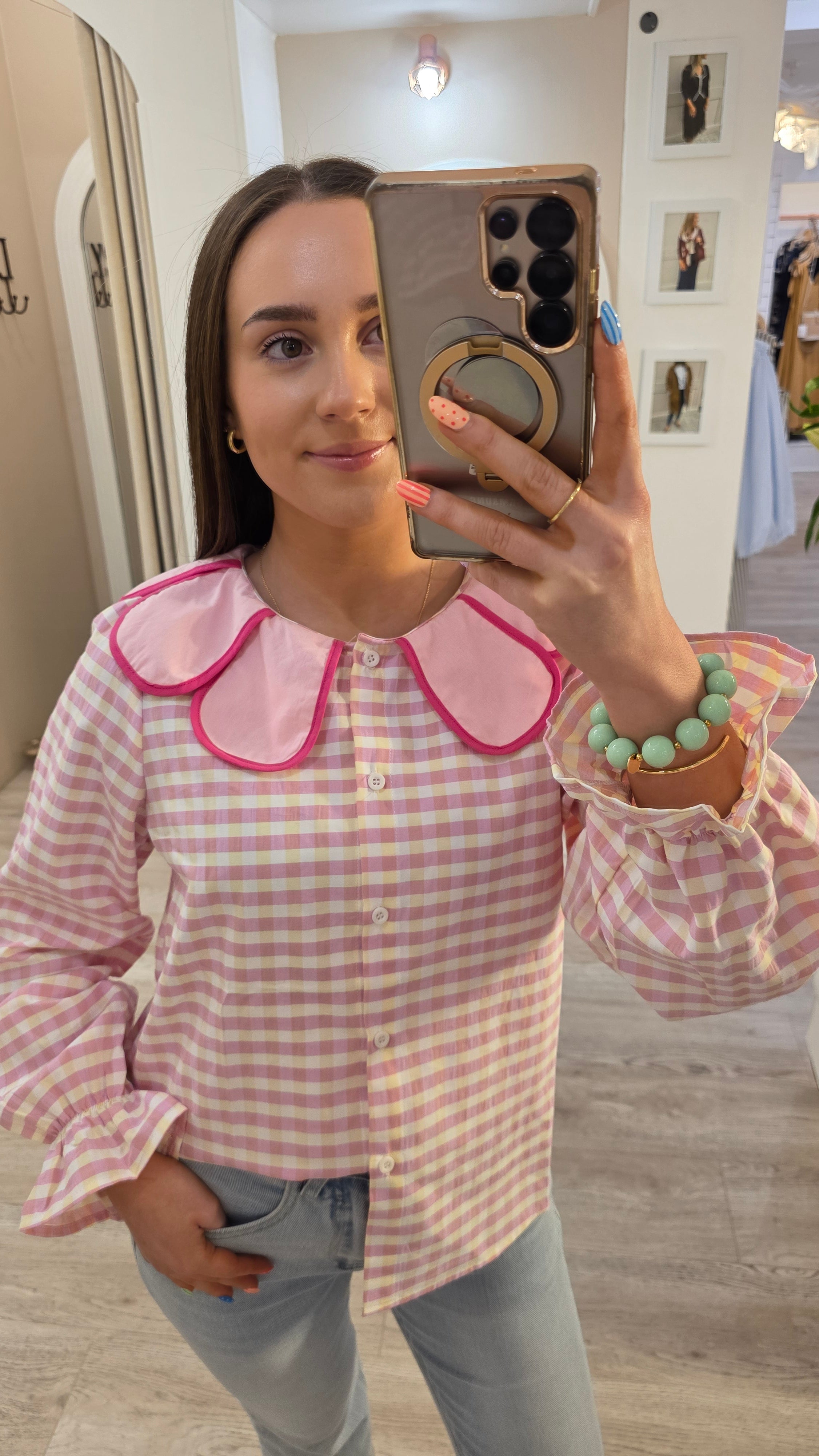Veronica Pink Blouse