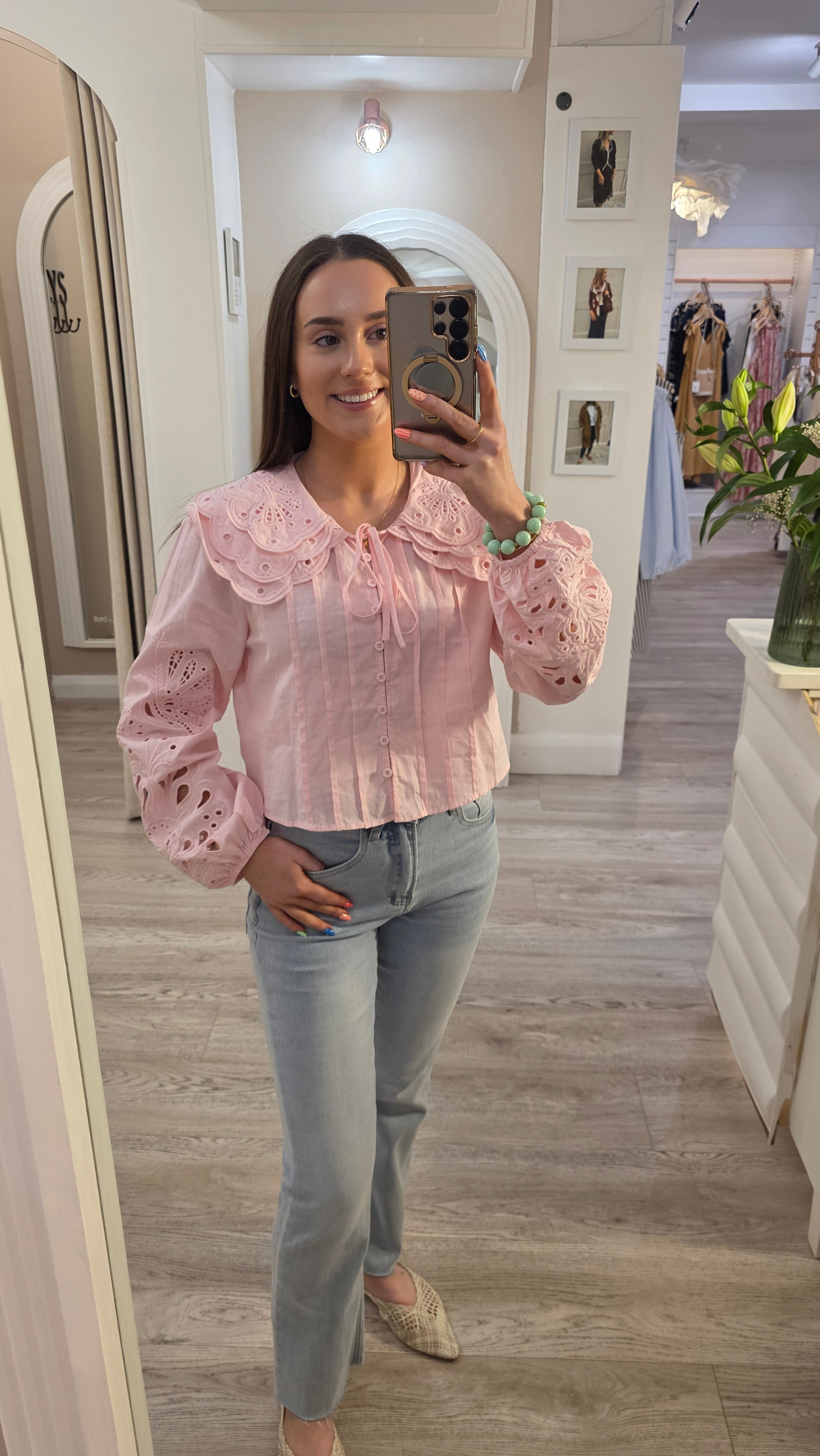 Leslie Pink Blouse
