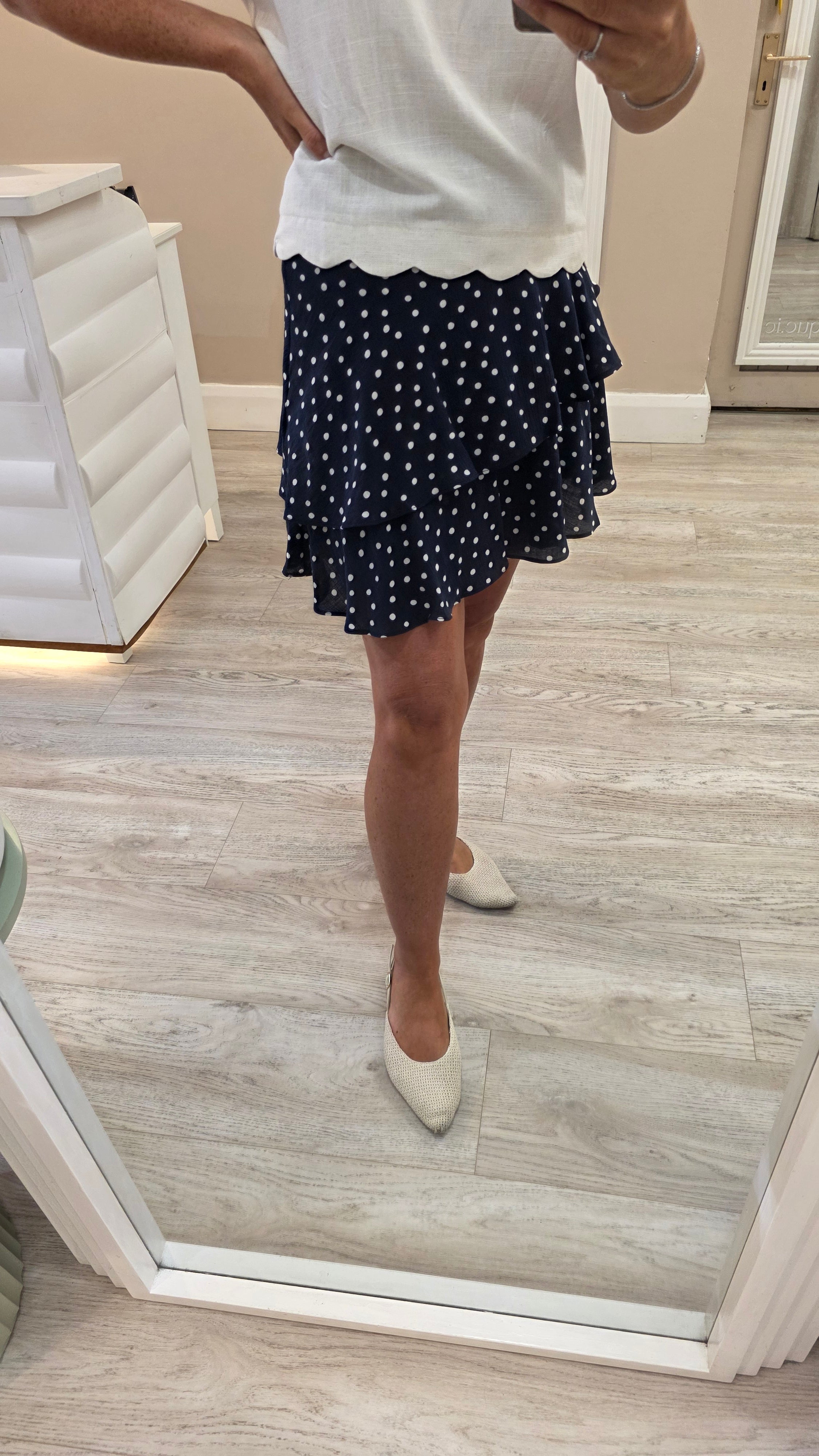 Arianna Polka Dot Skirt